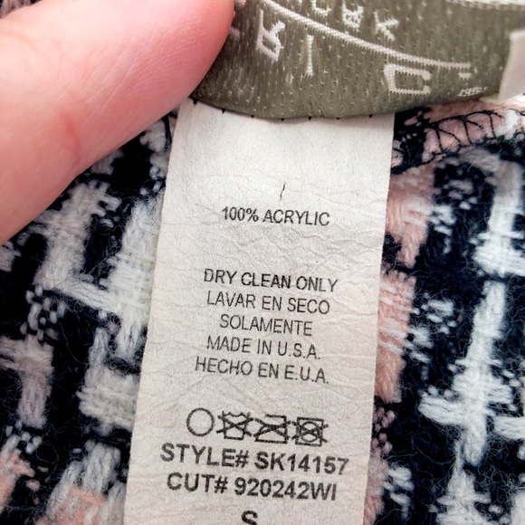 Geri C New York Skirt With Ribbon Bow Detail Size Small Plaid - Picture 4 of 5